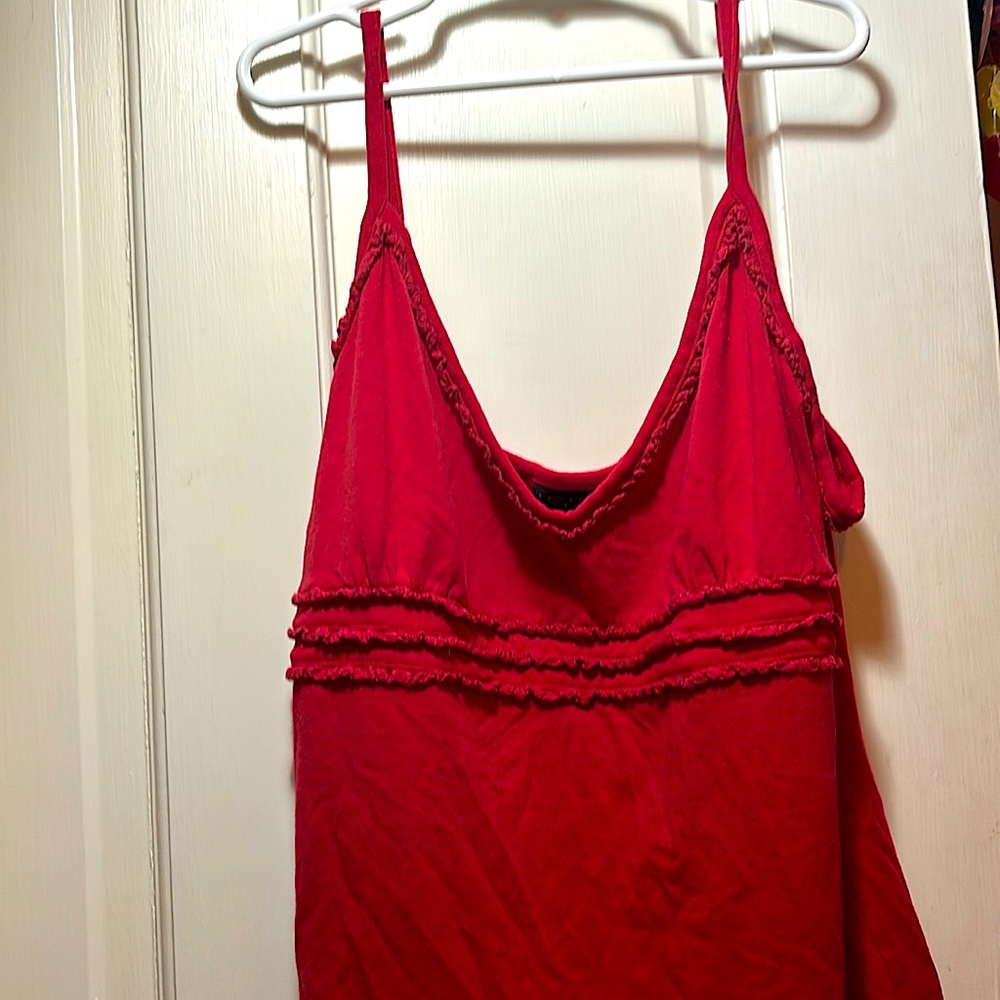 Cute simple red tank top